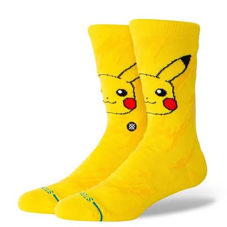 Stance Socks Pikachu Bolt Crew - Yellow - Switch Skate & Snow