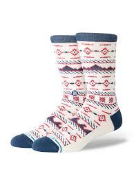 Stance Socks Rising Tide Crew - Cream - Switch Skate & Snow