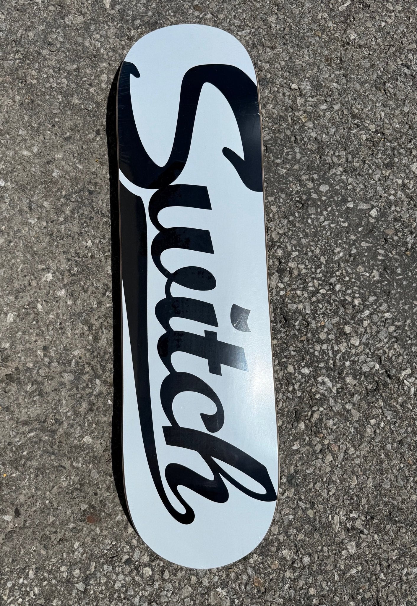 White Switch baseball logo deck 8.75 bottom graphic
