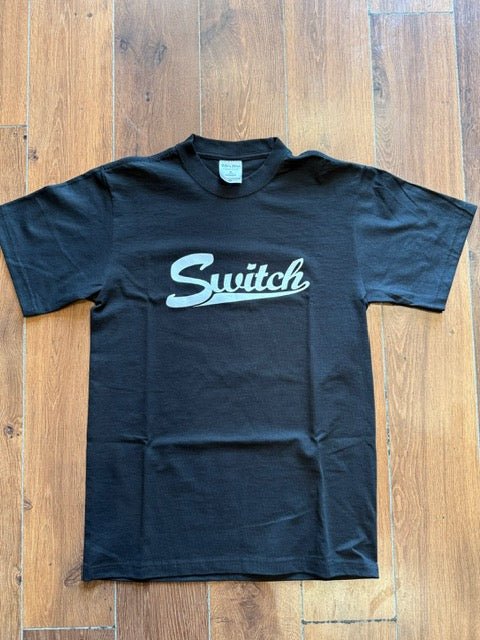 Switch Baseball Script Heavyweight T-Shirt - Black - Switch Skate & Snow