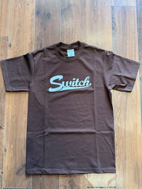Switch Baseball Script Heavyweight T-Shirt - Brown - Switch Skate & Snow