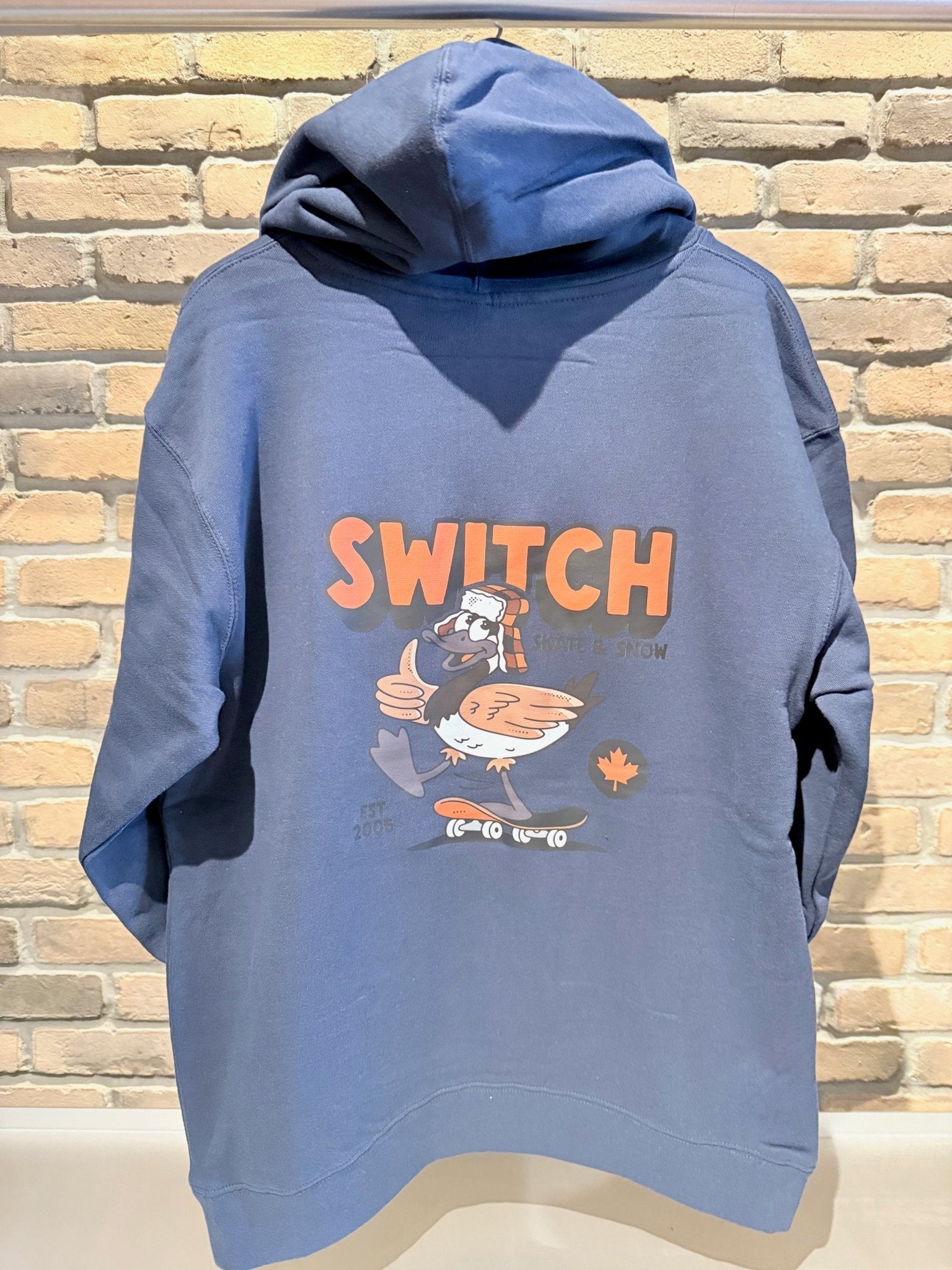 Switch For Life Goose Logo Heavyweight Hoody - Navy - Switch Skate & Snow