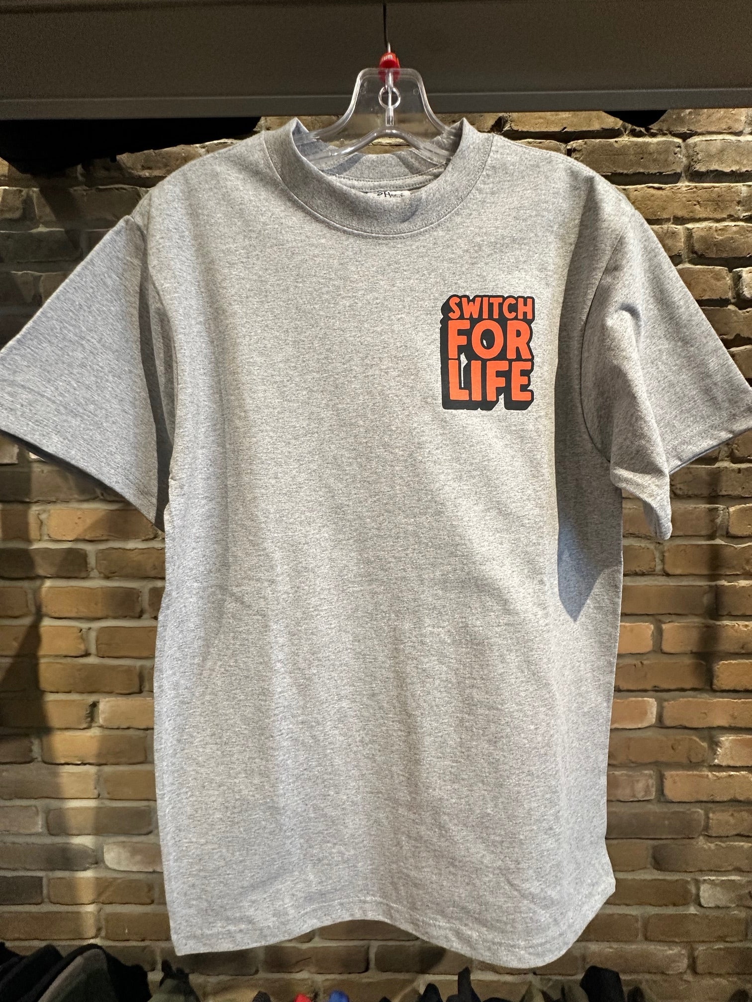 Switch For Life Goose Logo Heavyweight T-Shirt - Grey - Switch Skate & Snow