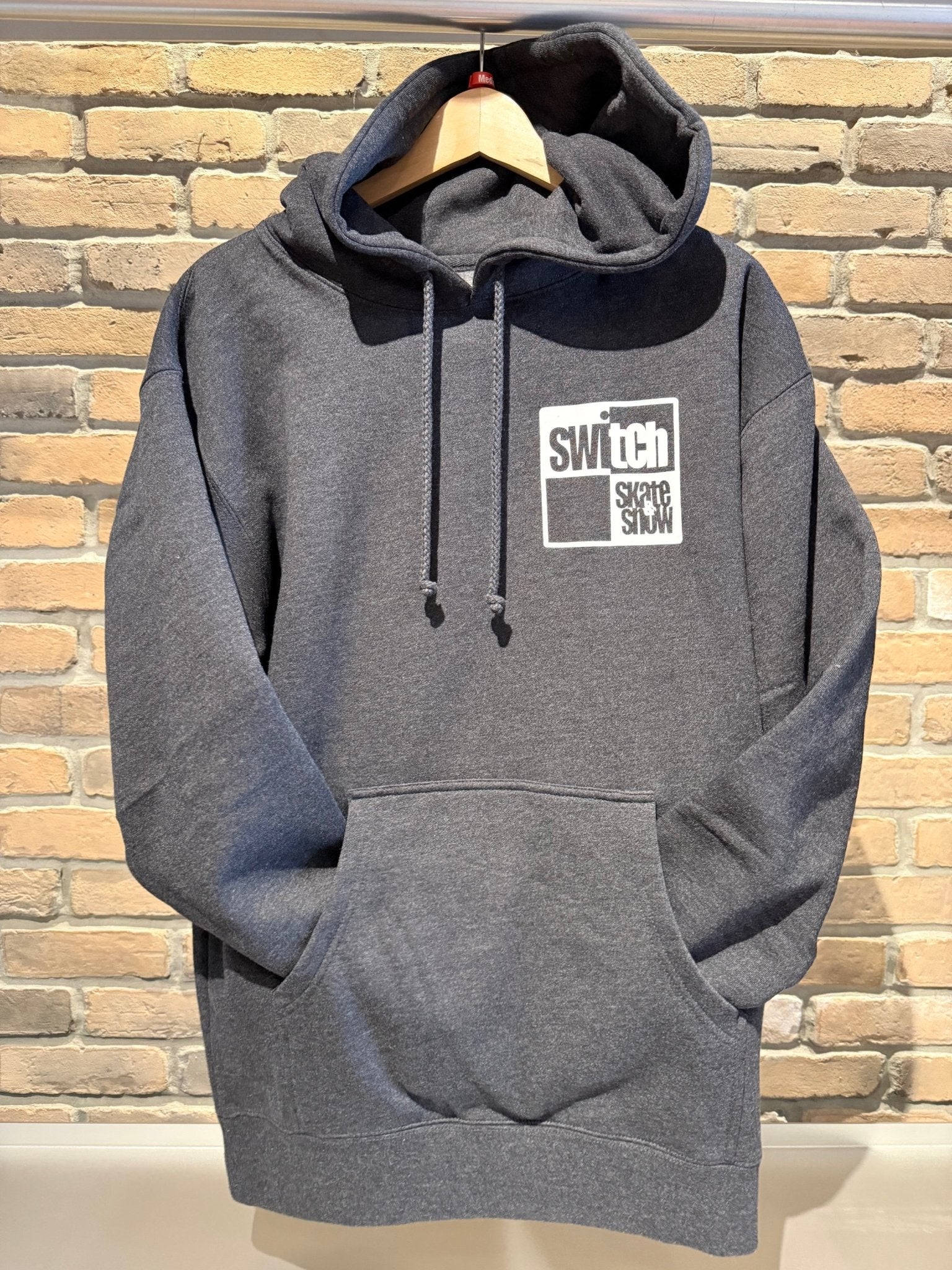 Switch OG Box Logo Heavyweight Hoody - Charcoal Grey - Switch Skate & Snow