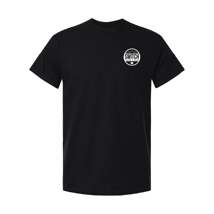 Switch Round Logo Heavyweight T-Shirt - Black - Switch Skate & Snow