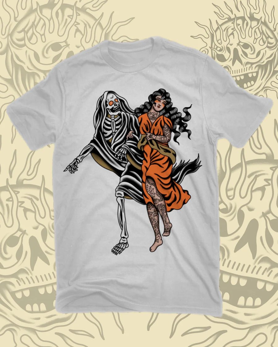 Take To The Grave - Walk With Death T-Shirt - White - Switch Skate & Snow