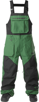 Thirty - Two 2024 Basement Bib - Green - Switch Skate & Snow