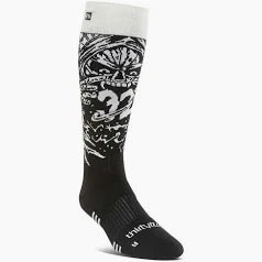 Thirty - Two 2026 32 Merino Snowboard Socks - Black/White - Switch Skate & Snow