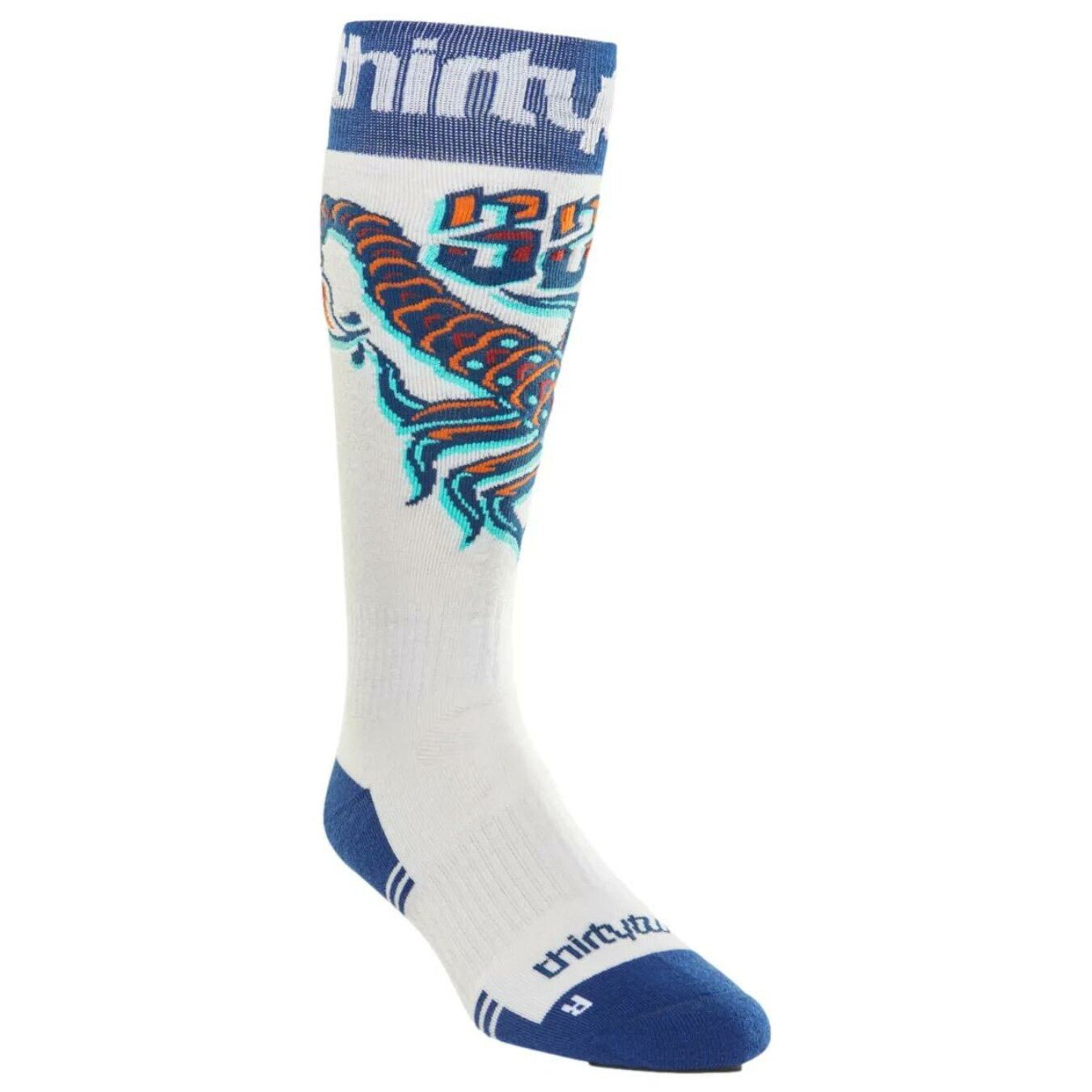 Thirty - Two 2026 Double Sock Snowboard Socks - White/Navy - Switch Skate & Snow