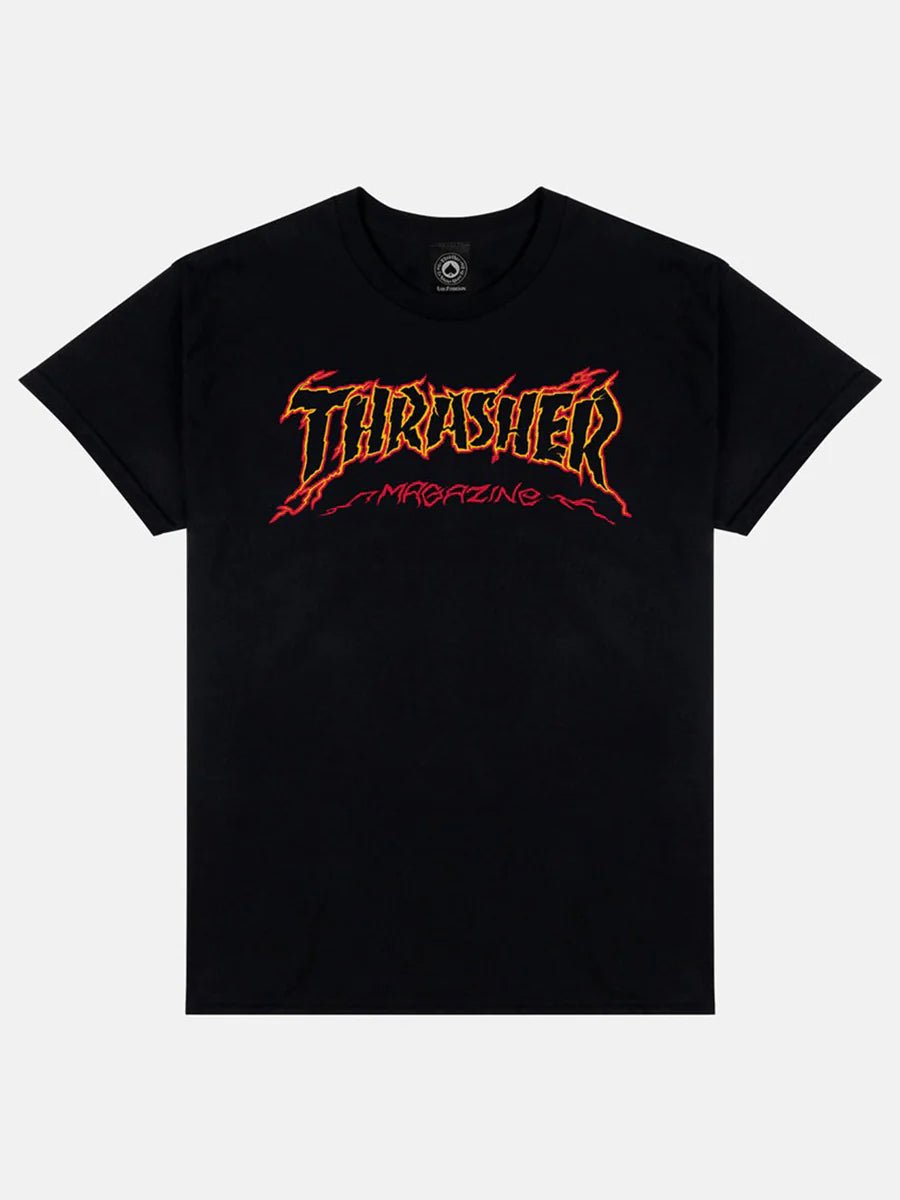 Thrasher Cracked by Exteenager T-Shirt - Black - Switch Skate & Snow