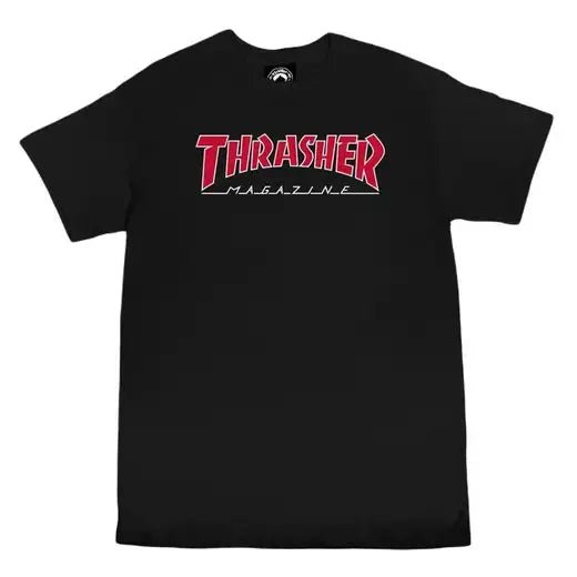 Thrasher Outline T-Shirt - Black - Switch Skate & Snow