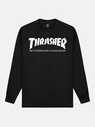 Thrasher Skate Mag Logo Longsleeve T-Shirt - Black - Switch Skate & Snow