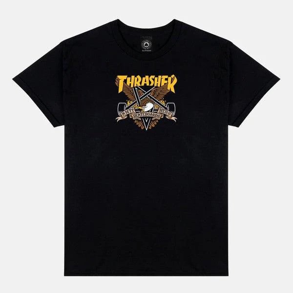 Thrasher x Anti Hero Eaglegram T-Shirt - Black - Switch Skate & Snow
