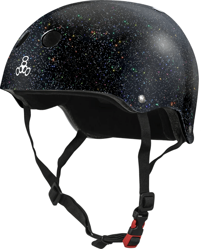 Triple 8 Sweatsaver Certified Helmet - Black Glitter - Switch Skate & Snow