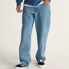 Vans Check - 5 Loose Denim Pants - Stonewash Blue - Switch Skate & Snow