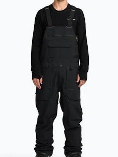 Volcom 2027 Roan Overall Bib - Black - Switch Skate & Snow