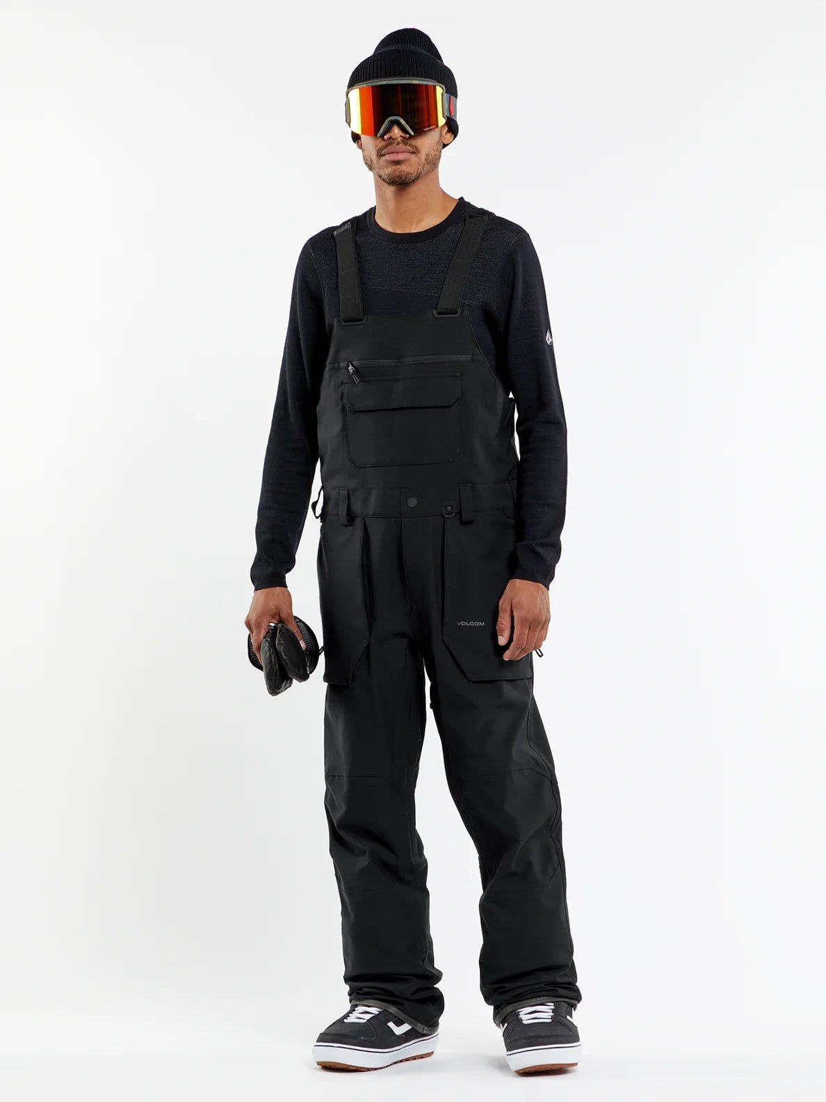 Volcom Roan Bib Overall - Black - Switch Skate & Snow