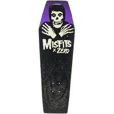 Zero Misfits Fiend Coffin Mid GITD Deck - 9.5 - Switch Skate & Snow
