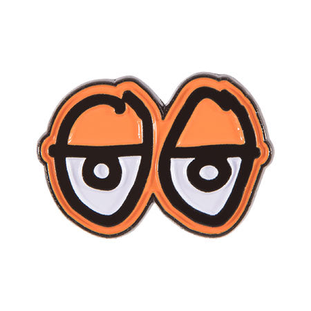 Krooked Eyes Lapel Pin - Orange