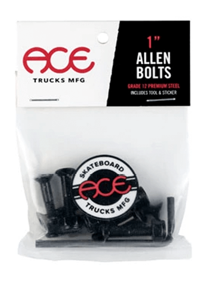 Ace Allen Hardware 1" - Black - Switch Skate & Snow