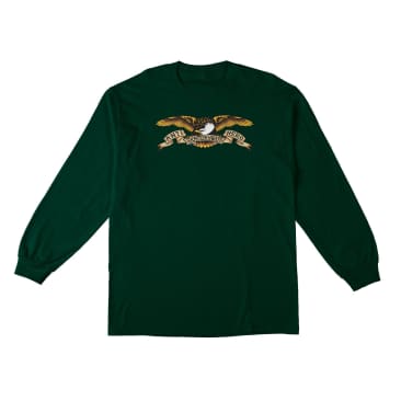 Anti Hero Eagle Longsleeve T-Shirt - Forrest Green - Switch Skate & Snow