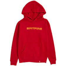 Spitfire Classic 87' Youth Pullover Hoodie - Red/Gold