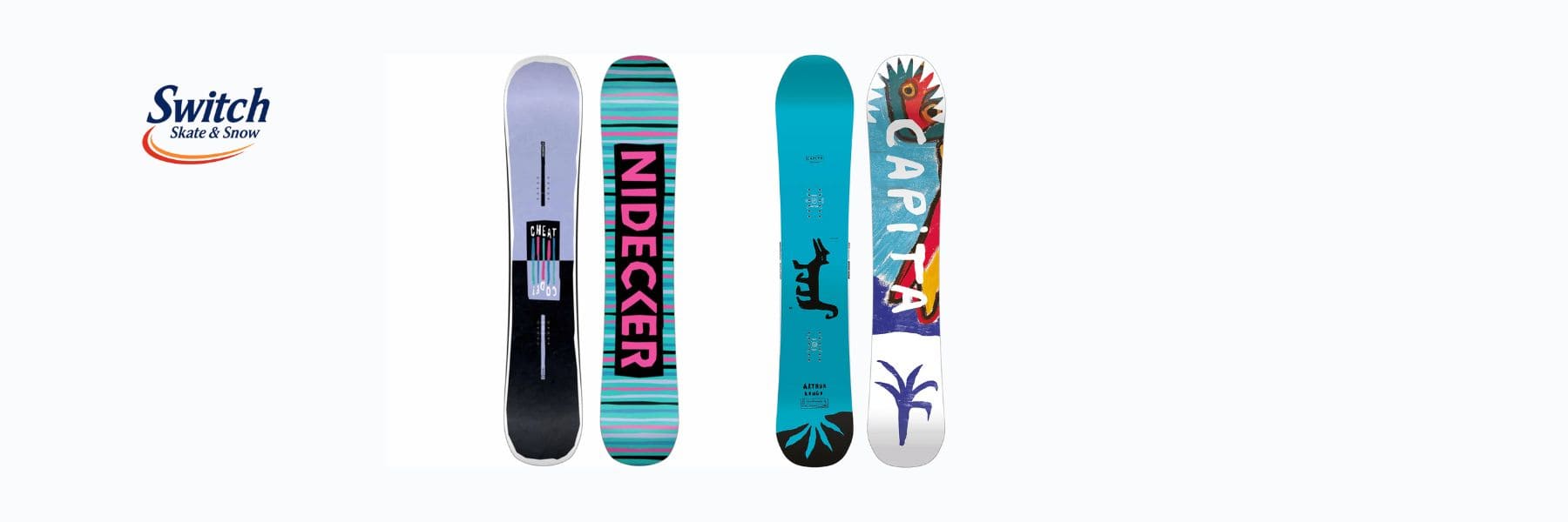 Nidecker Snowboard vs Capita Snowboard Comparison 2026 - Switch Skate & Snow