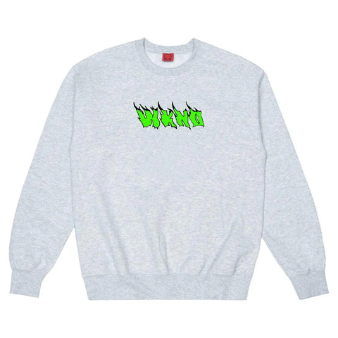 WKND Hot Fire Crew Neck Sweater - Heather Grey *ONLINE ONLY*