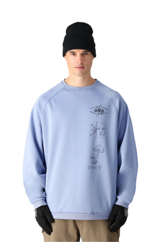 686 Bonded Fleece Crewneck 2025 - Purple Impression