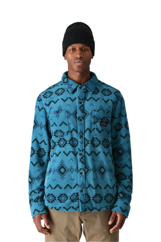 686 Sierra Fleece Flannel Shirt 2025 - Moroccan Blue Southwest