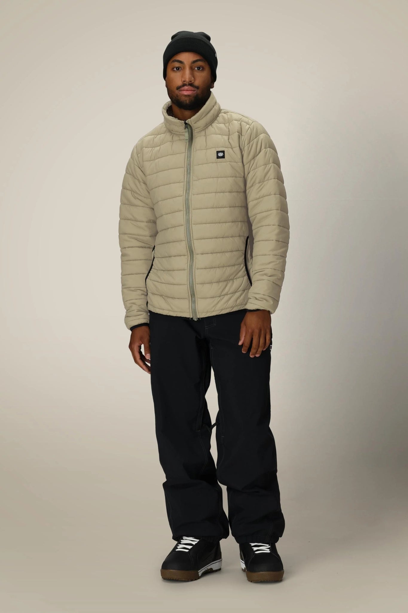 686 2026 Thermal Puff Jacket - Sage Colorblock - Switch Skate & Snow
