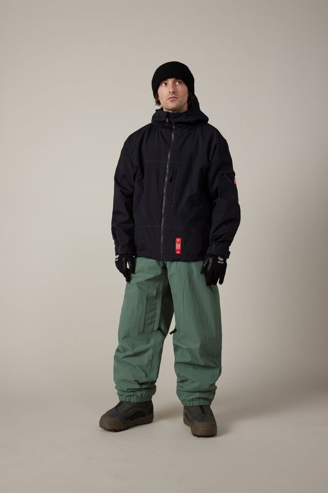 686 2027 Dojo Shell Pants - Faded Green Crinkle - Switch Skate & Snow