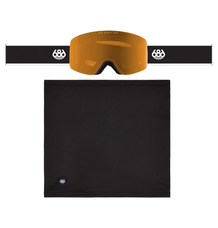 686 2027 Foundation Goggle Pack - Black + Amber - Switch Skate & Snow
