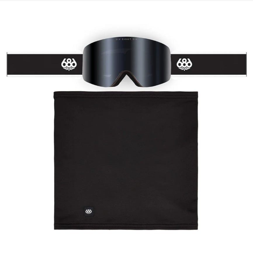 686 2027 Foundation Goggle Pack - Black + Silver Mirror - Switch Skate & Snow