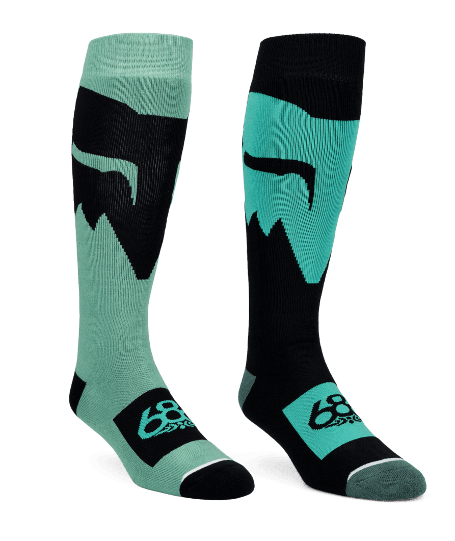 686 2027 Fox Racing 2-Pack Socks - Fox Pale Firn - Switch Skate & Snow