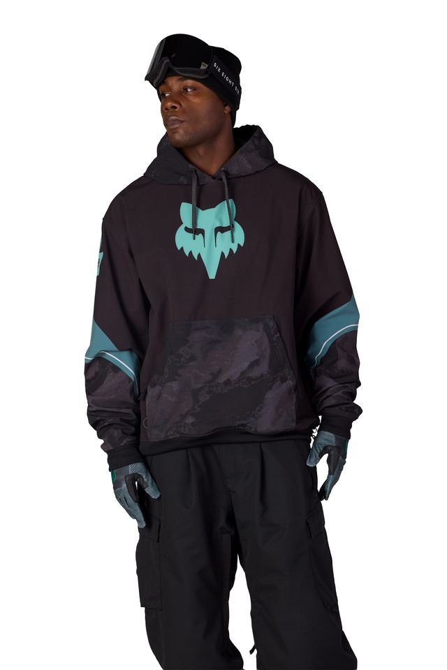 686 2027 Fox Racing Waterproof Team Hoody - Fox Pale Firn - Switch Skate & Snow