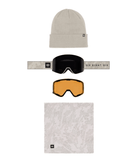 686 2027 Smarty Magnetic Goggle Pack - Limestone + Black + Amber Mirror - Switch Skate & Snow