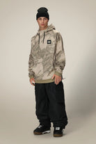 686 Bonded Fleece Hoodie 2026 - Limestone Hemisphere Print - Switch Skate & Snow