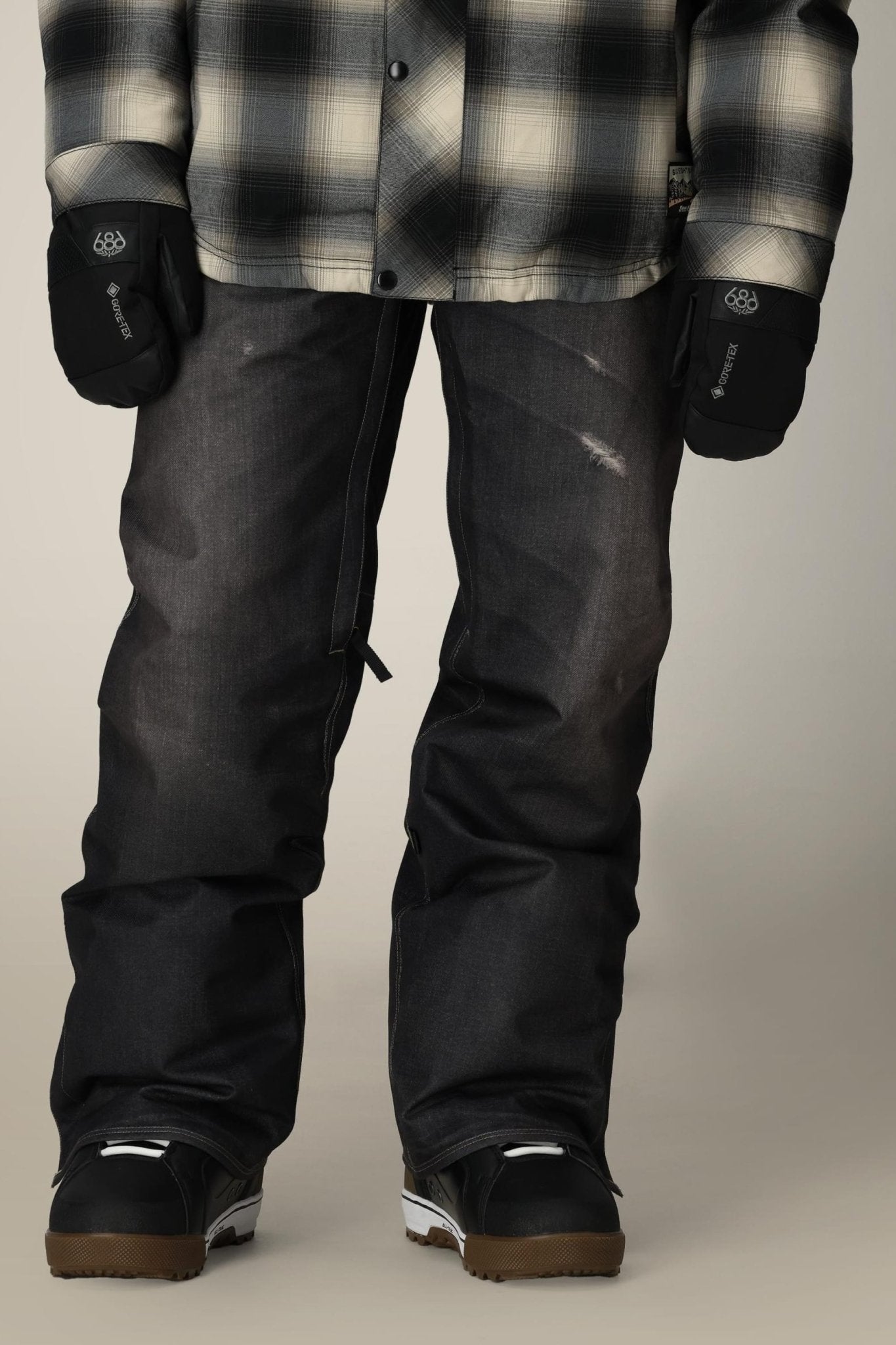 686 Deconstructed Denim Pants 2026 - Black Denim - Switch Skate & Snow