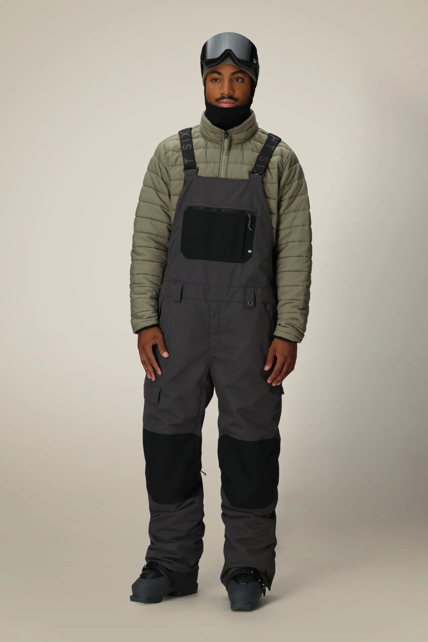 686 Hot Lap Insulated Bib 2026 - Charcoal Colorblock - Switch Skate & Snow