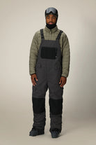 686 Hot Lap Insulated Bib 2026 - Charcoal Colorblock - Switch Skate & Snow