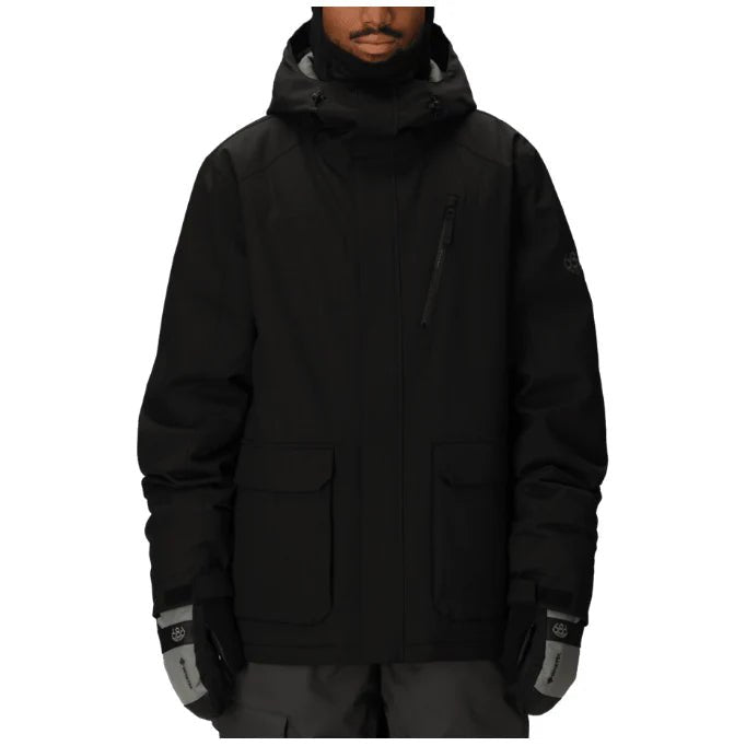 686 Nightline Insulated Jacket 2026 - Black Herringbone - Switch Skate & Snow