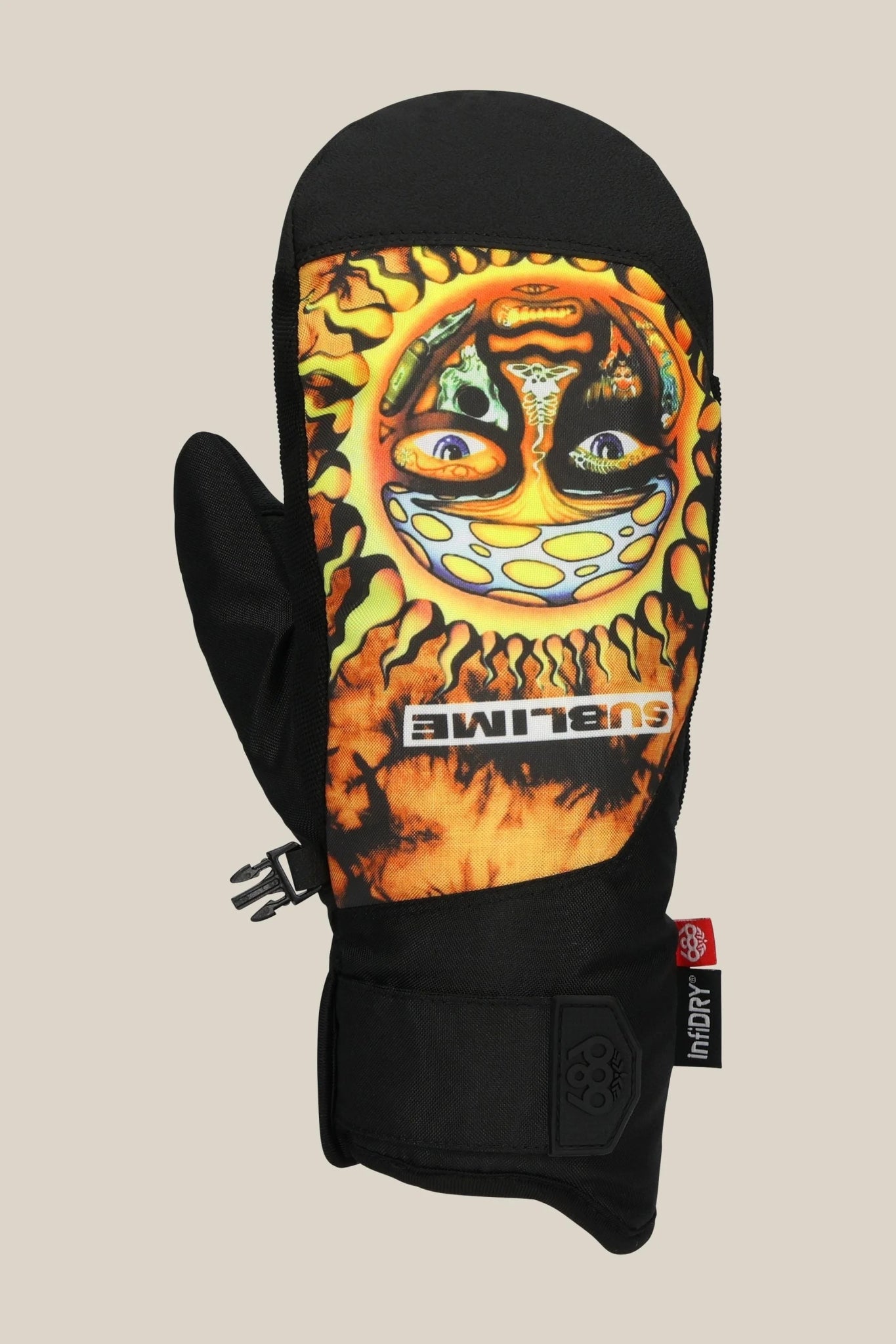 686 Primer Mitt 2026 - Sublime Orange Tie Dye - Switch Skate & Snow
