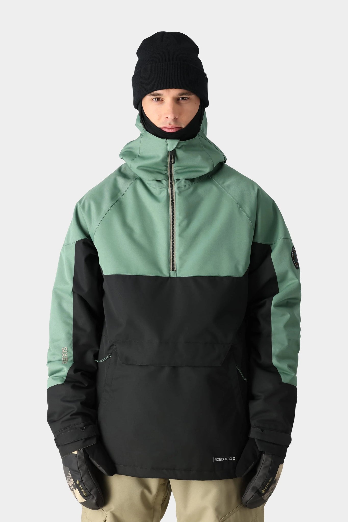 686 Renewal Insulated Anorak 2025 Jacket - Cypress Black Colorblock - Switch Skate & Snow