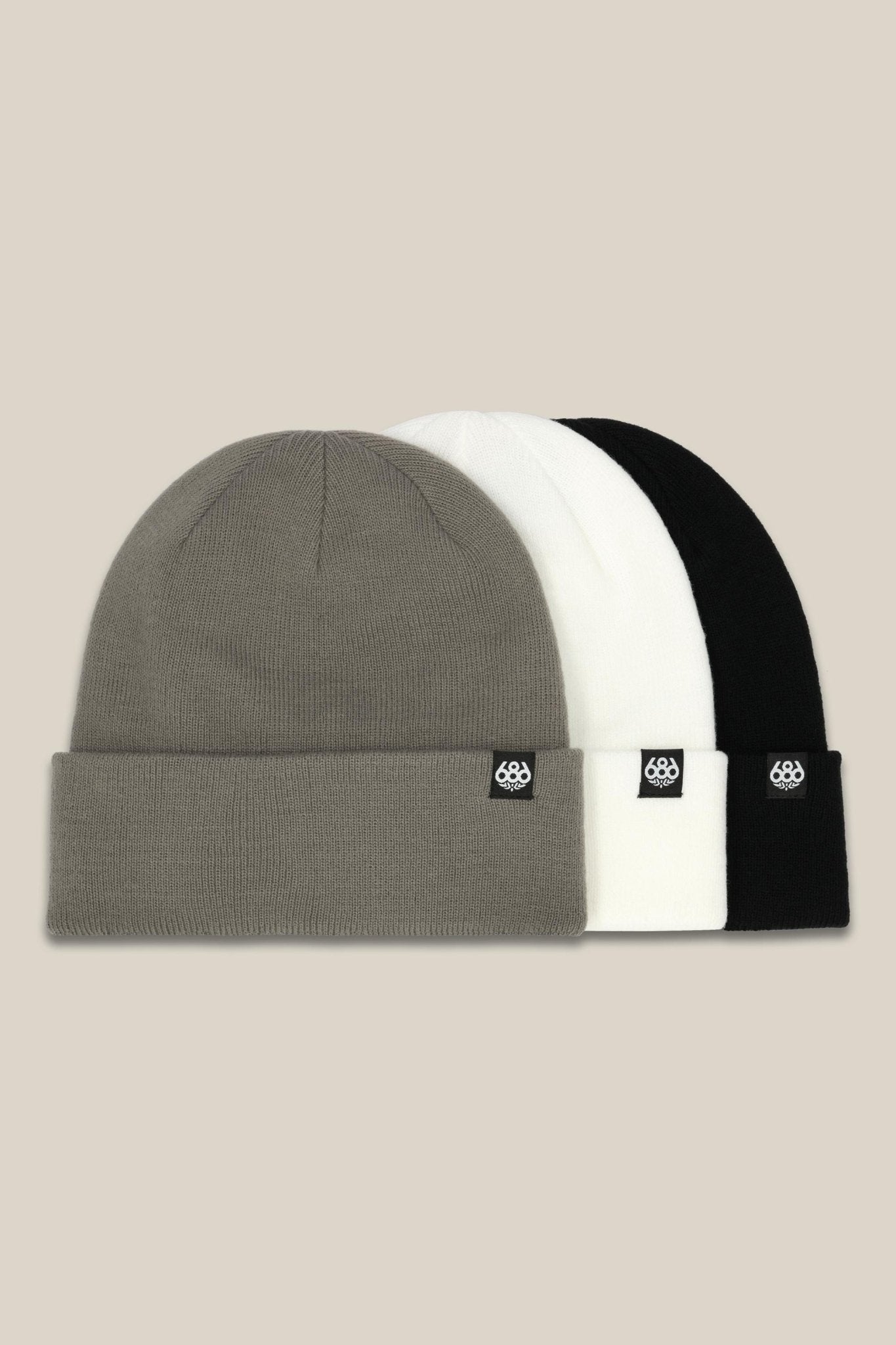 686 Standard Roll Up Beanie 3 - Pack 2026 - Assorted - Switch Skate & Snow