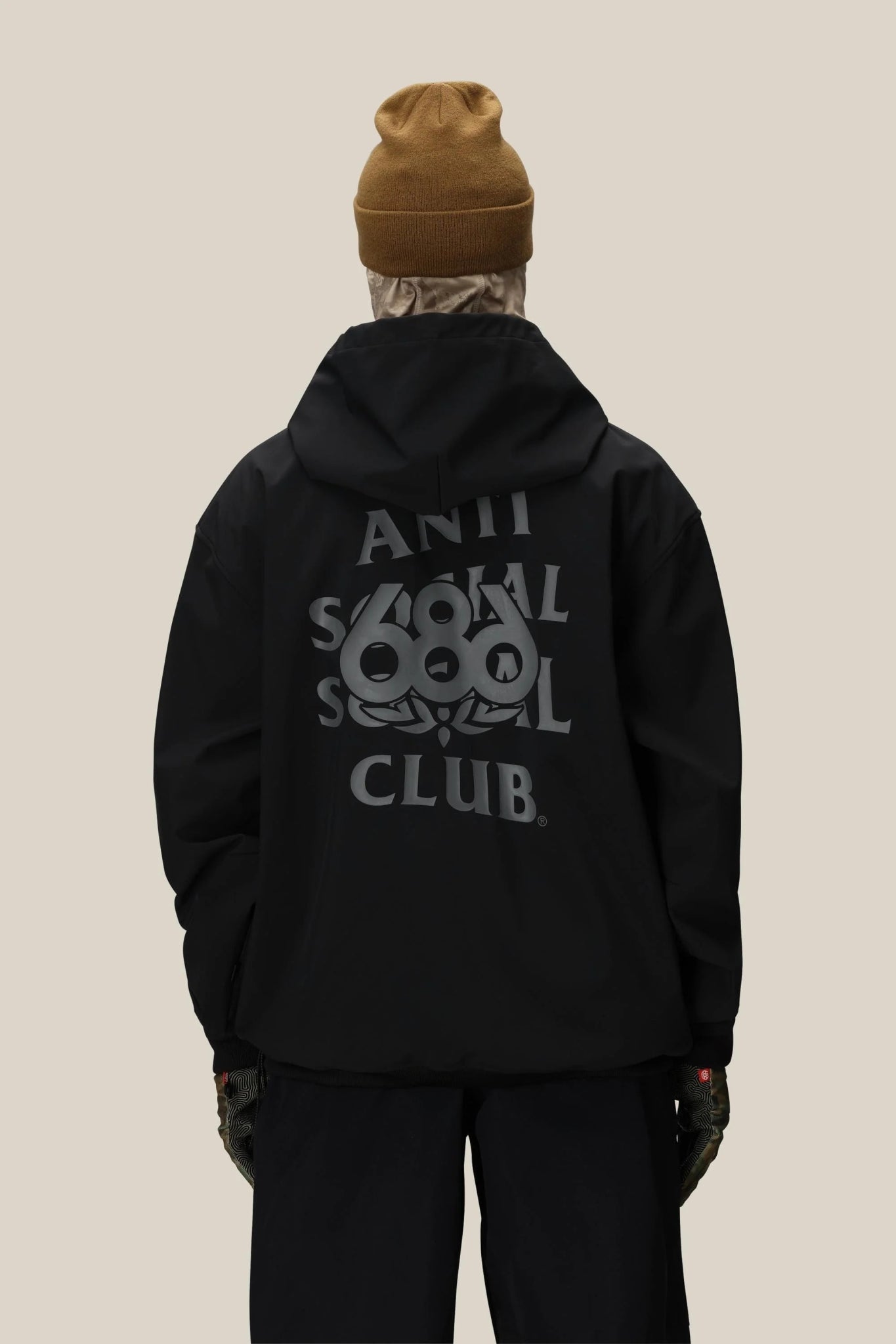 686 Waterproof ASSC F1 Hoodie 2026 - ASSC Black - Switch Skate & Snow