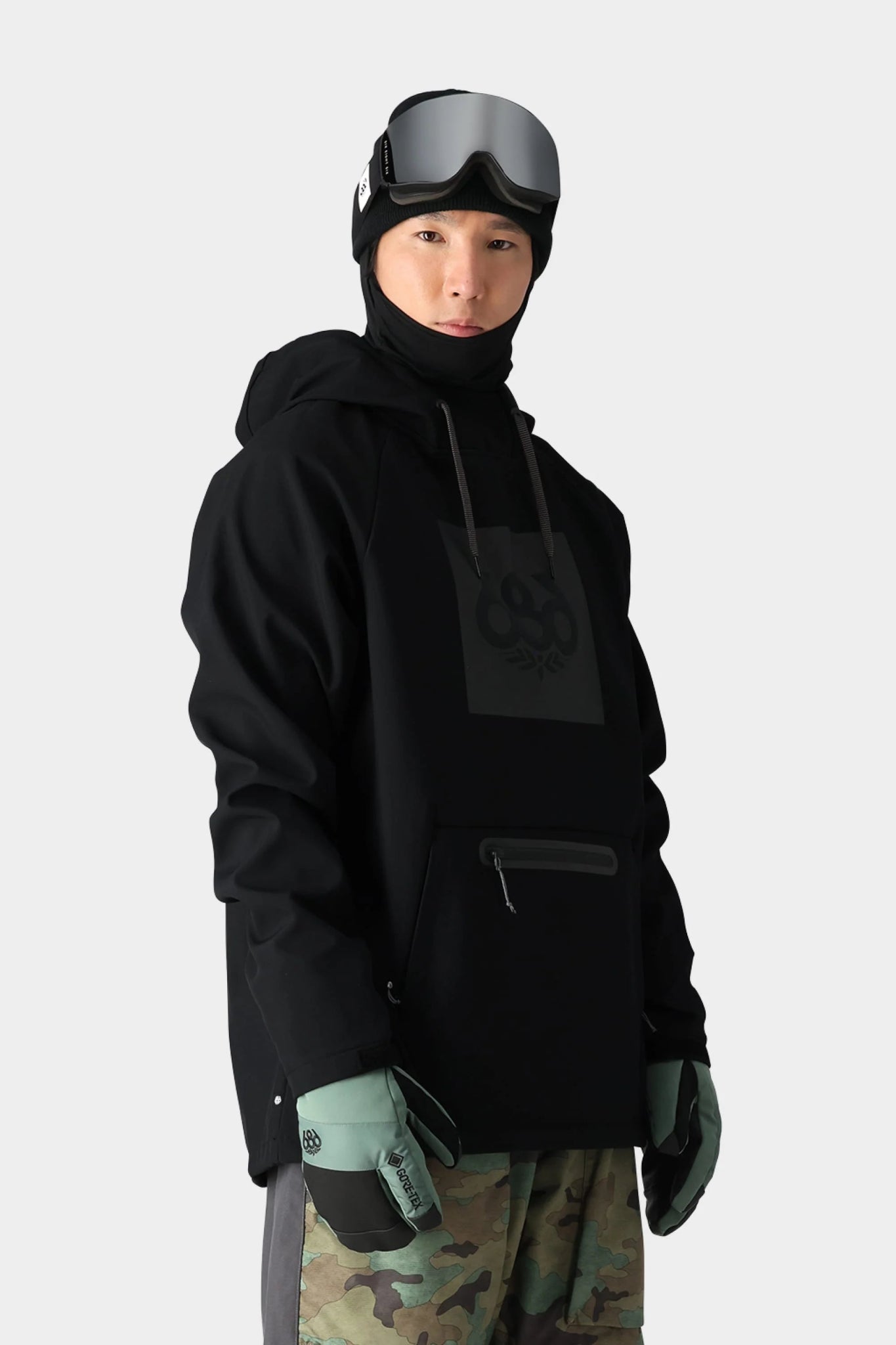 686 Waterproof Hoodie 2026 - Black - Switch Skate & Snow