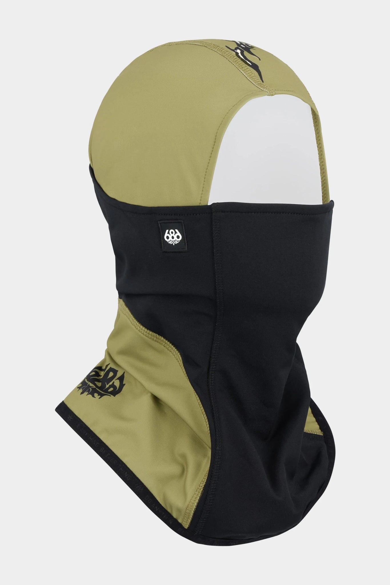 686 x Welcome 2025 Alpha Hinged Balaclava - Sage - Switch Skate & Snow