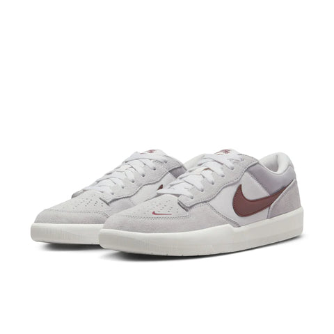 Nike SB Force 58 Shoes - Platinum Tint/Dark Team Red