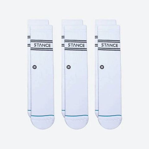 Stance Socks Basic 3 Pack Crew - White